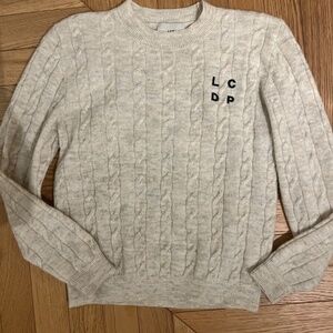 LES COYOTES DE PARIS cable knit wool sweater